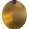 Gold Oval Pendant
