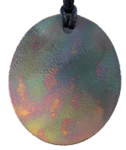 Patterned Oval Pendant