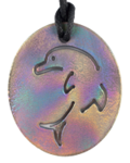 Patterned Teen Single Dolphin Pendants
